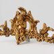 Louis XV Giltwood Ornament with Central Putto and C‑Scrolls, 18th Century