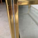 Golden coffee table style of Pierre Vandel, 1970s
