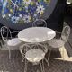 Wrought iron garden set 1960s