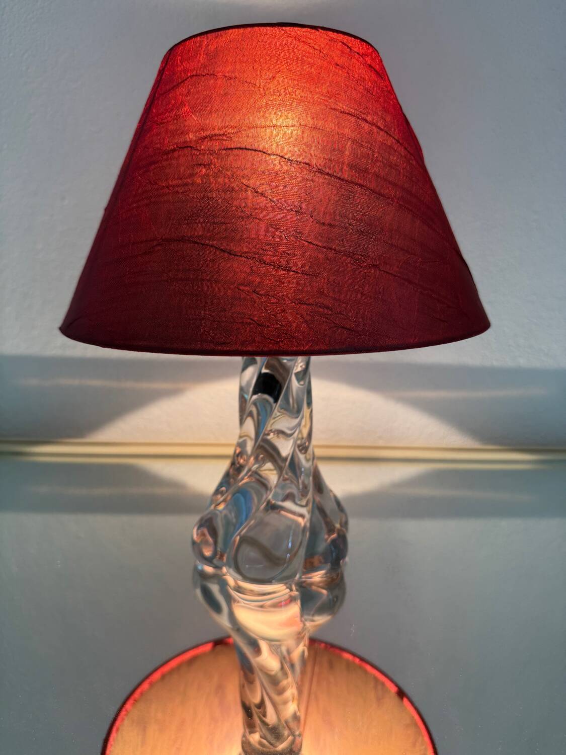 60s crystal table lamp
