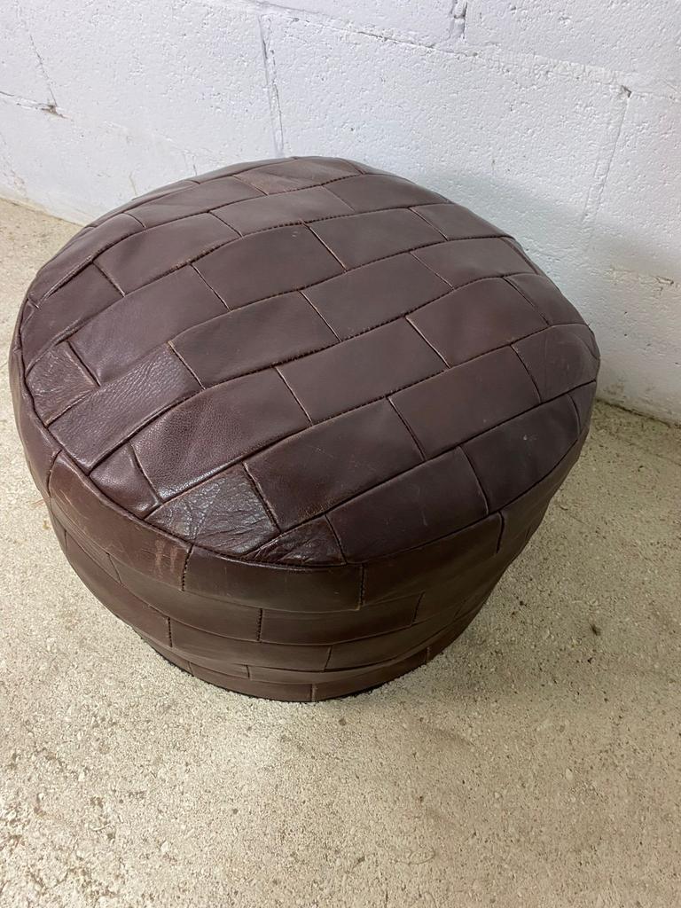 VINTAGE PATCHWORK OTTOMAN / FOOTREST