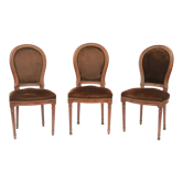 3 chaises de style Louis XVI