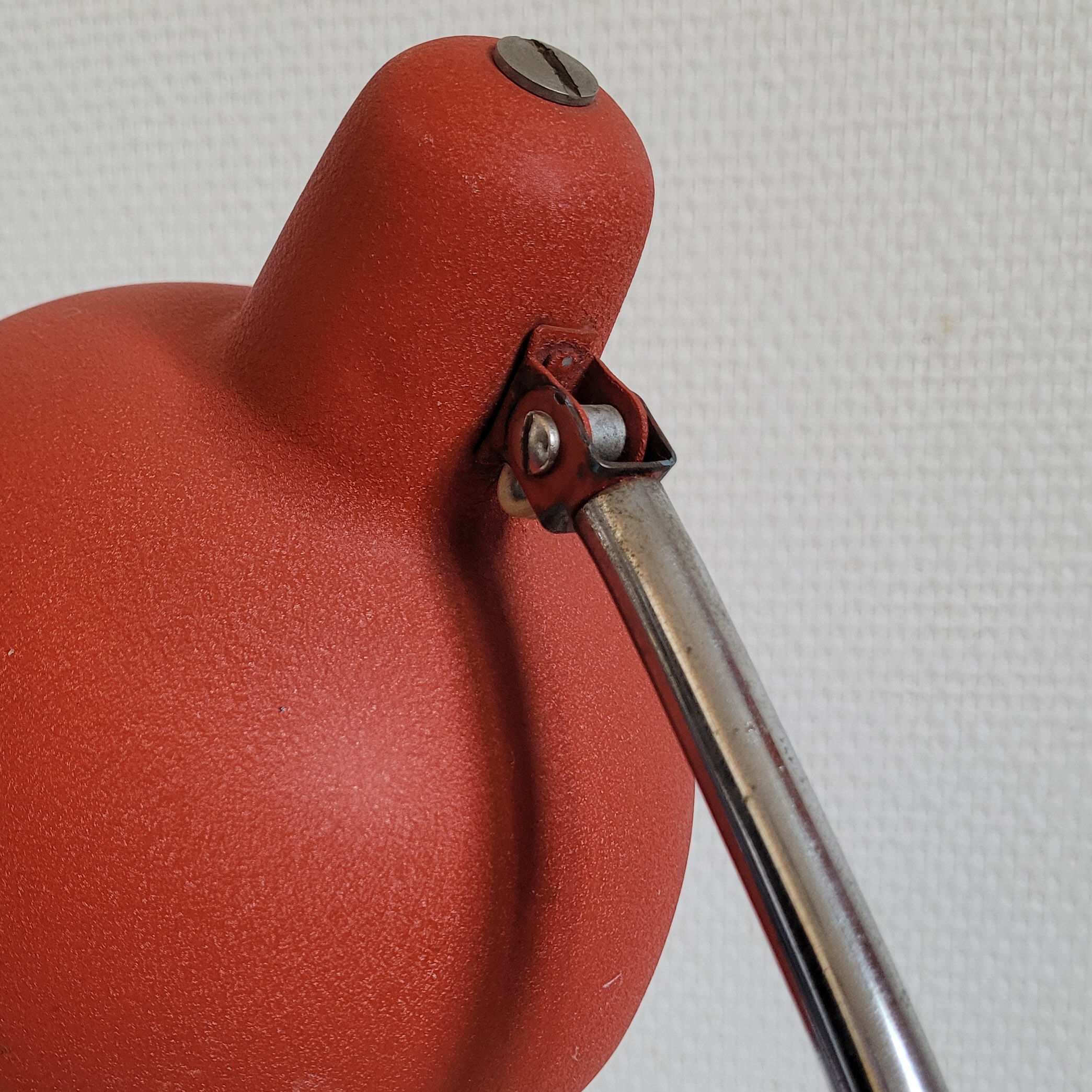 Retro red desk lamp year 50