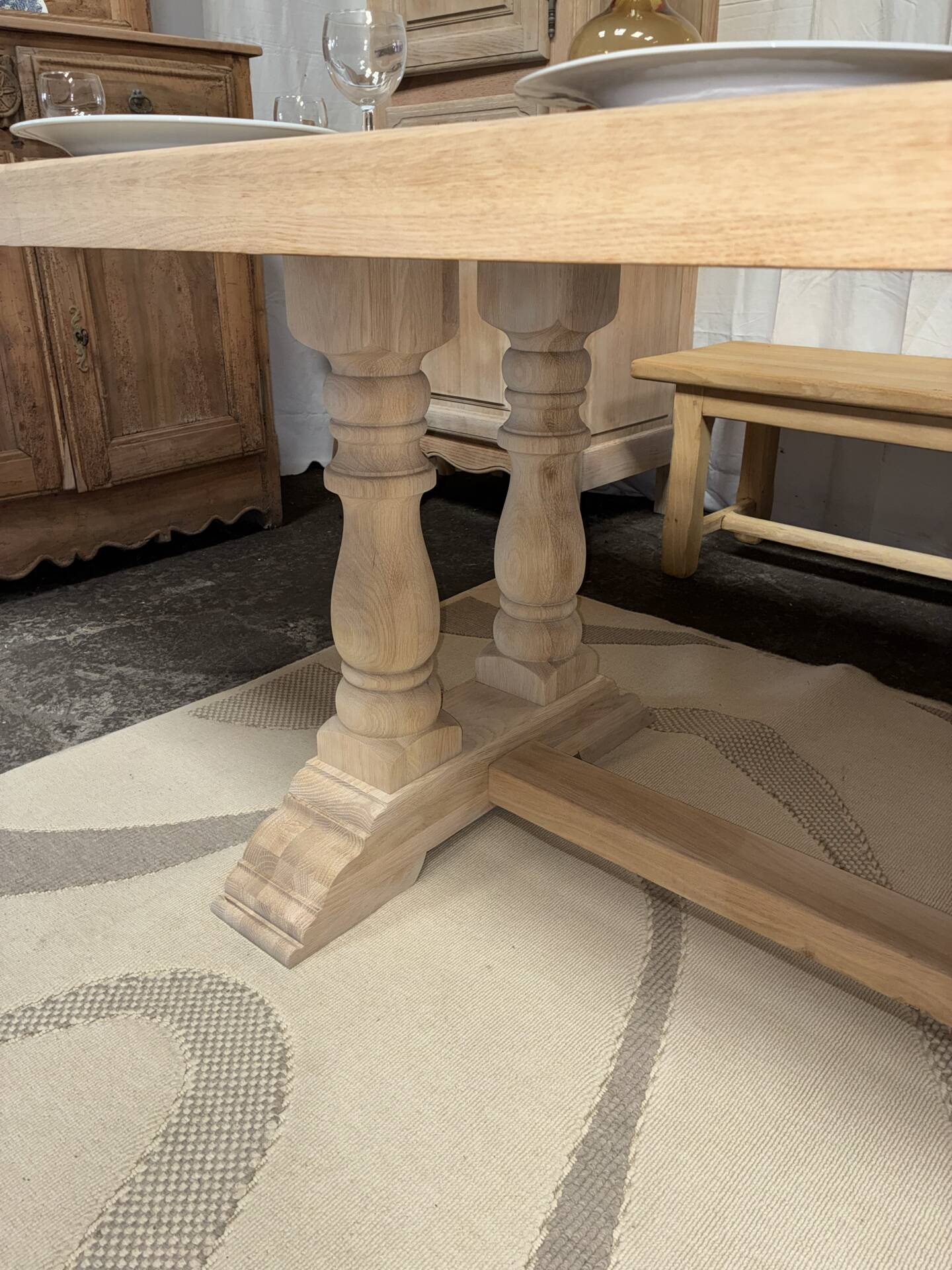 Monastery table with extensions