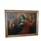 huile sur toile ancienne représentant la Vierge en deuil - époque baroque