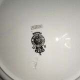 Old service 28 pieces porcelain KG Keller and Guérin Lunéville France decorated with flowers Rosita XIXth Century