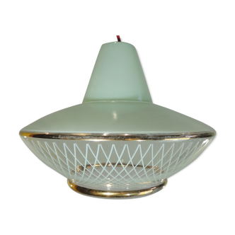 Suspension Verrine opaline green