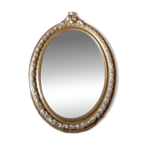 Antique oval mirror