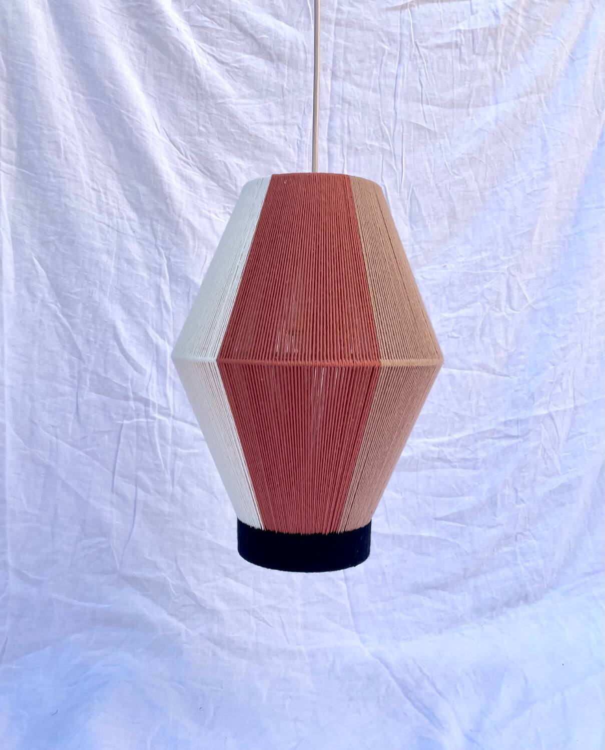 Cotton thread woven lamp