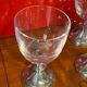 12 Crystal stemmed glasses - Manor Pewter - new