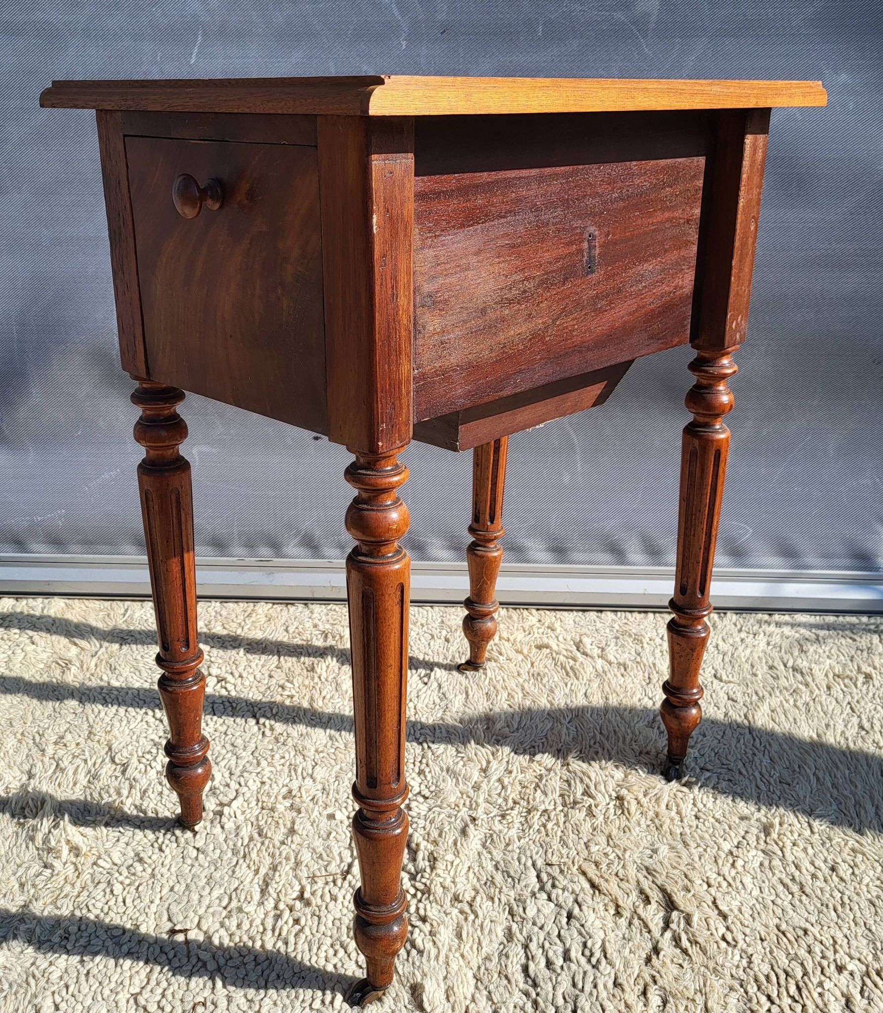 Louis Philippe secret table marquetry