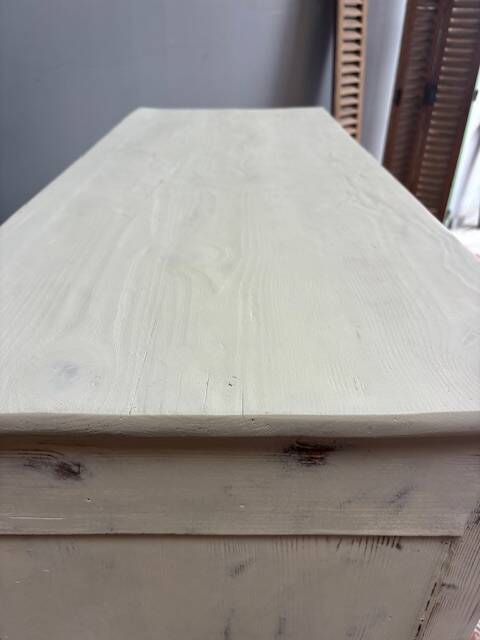 pretty Parisian sideboard with its white patina