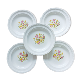Lot de 5 assiettes creuses Moulin des Loups