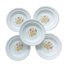 Set of 5 hollow plates Moulin des Loups