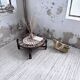 Round coffee table Roger Capron herbarium terracotta
