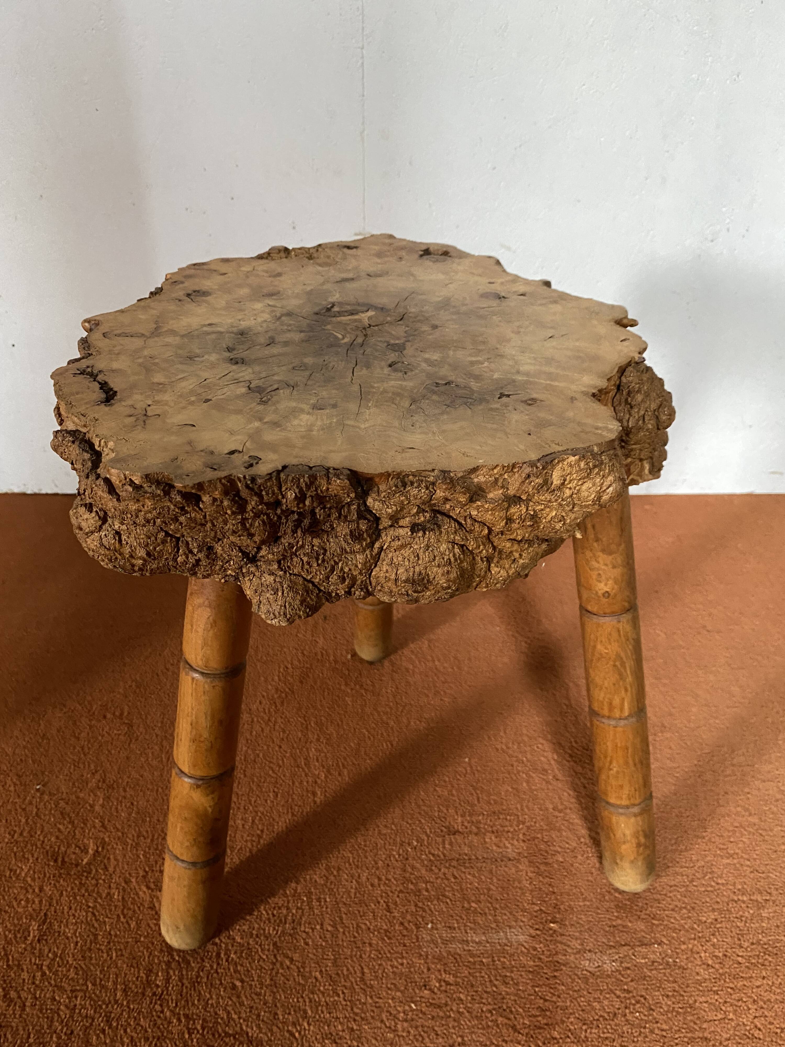 Brutalist tripod stool