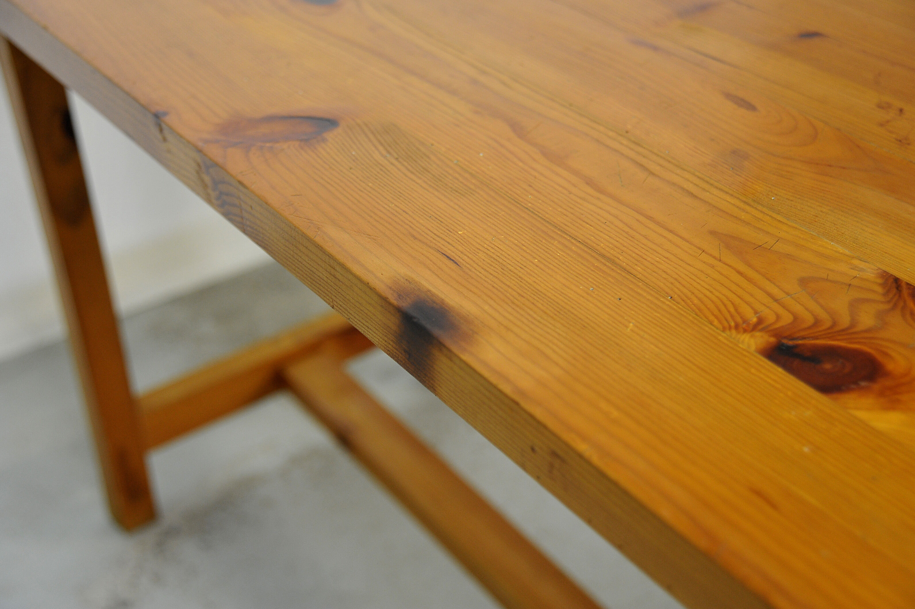 Solid pine table 1970s