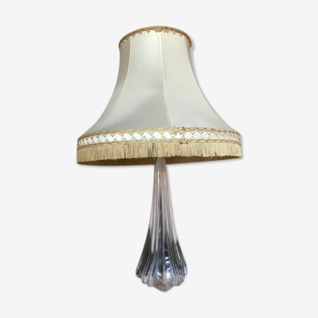 Lampe pied cristal de bohème pied éléphant