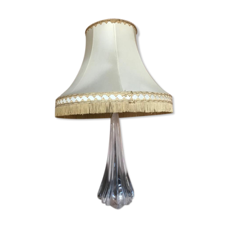 Lampe pied cristal de bohème pied éléphant