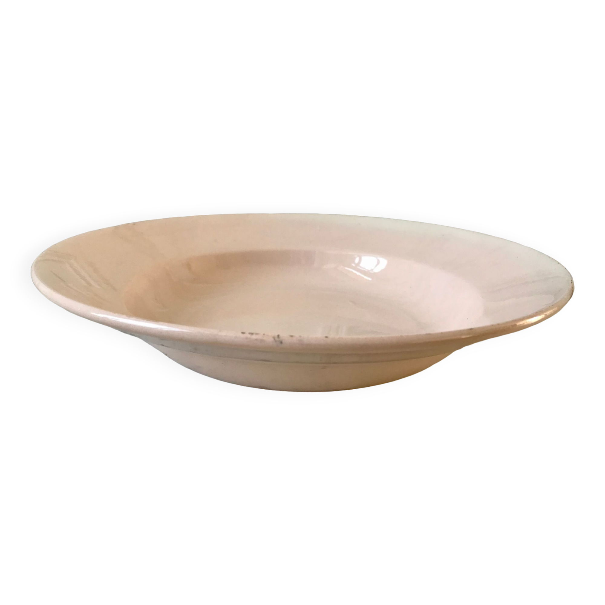 Hollow dish digoin sarreguemines pink 40s
