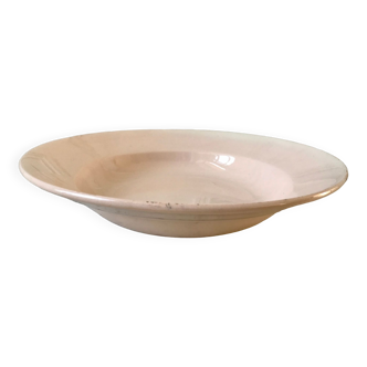 Hollow dish digoin sarreguemines pink 40s