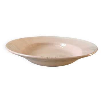 Hollow dish digoin sarreguemines pink 40s