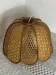 Suspension made of rattan and wicker