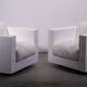 Saratoga armchairs by Lella and Massimo Vignelli for Poltronova