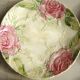6 plates in slip decoration of roses earthenware of Onnaing
