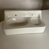 Bathroom door art deco ceramic soap holder