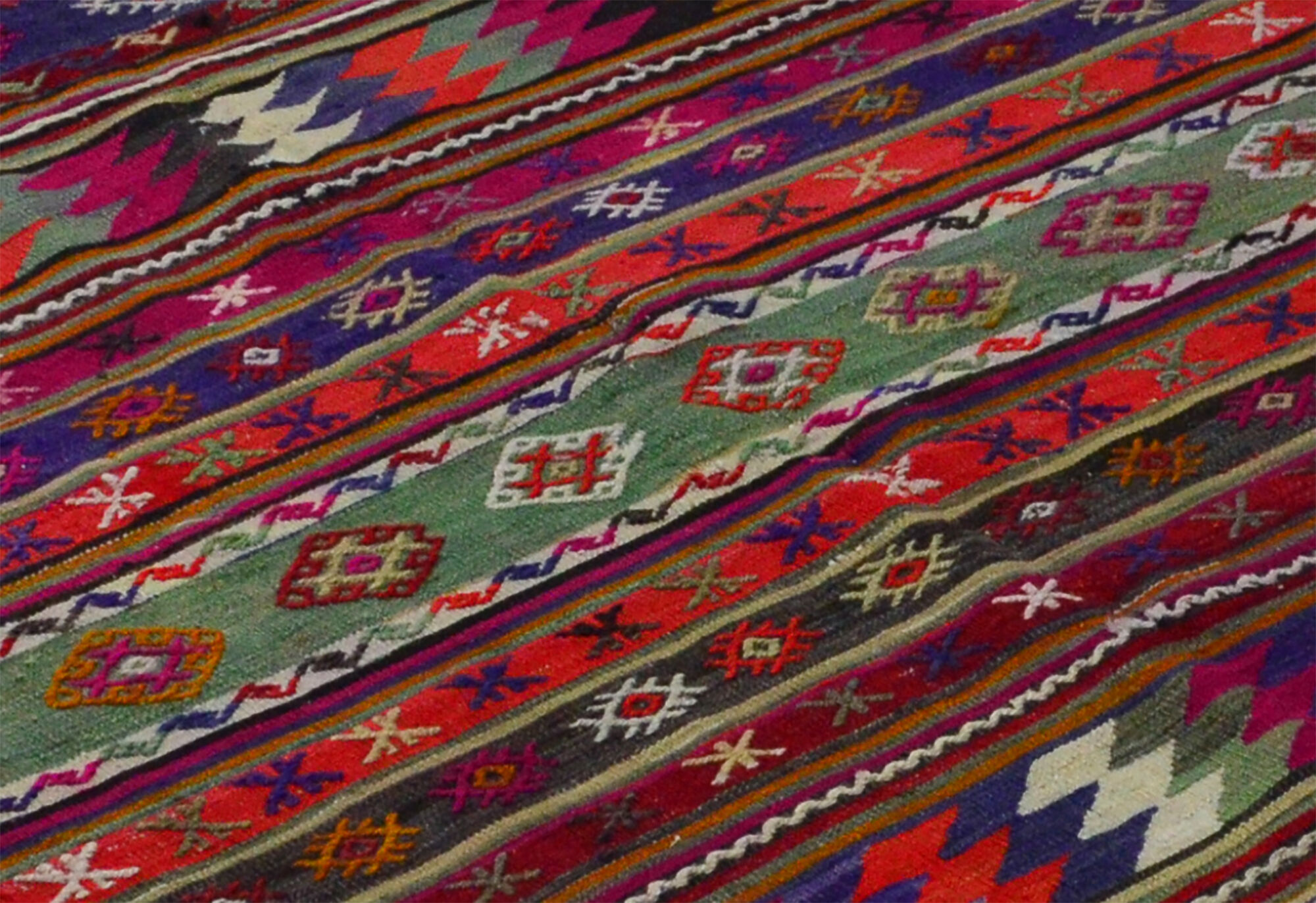 Anatolian handmade kilim rug 265 cm x 168 cm