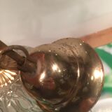 Hanging glass and stamps