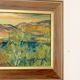 Huile sur panneau suédoise originale « Sunset Mountains »