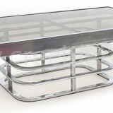 Chrome-designed coffee table