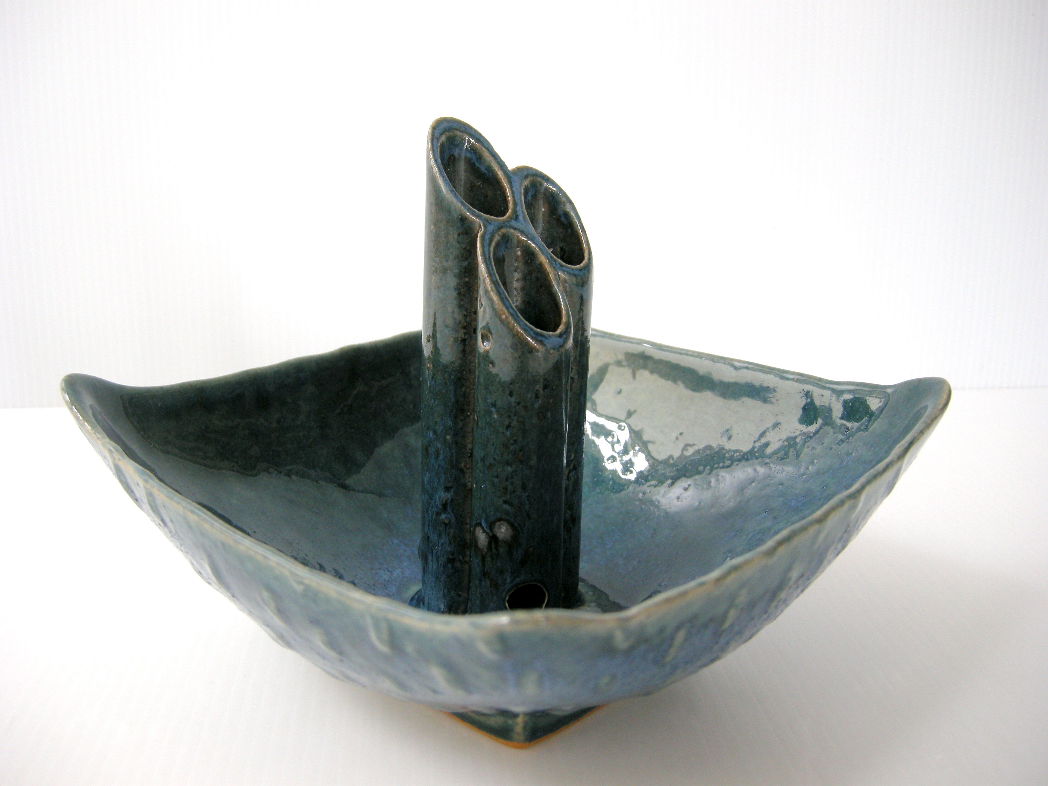 Vintage stoneware vase 1970