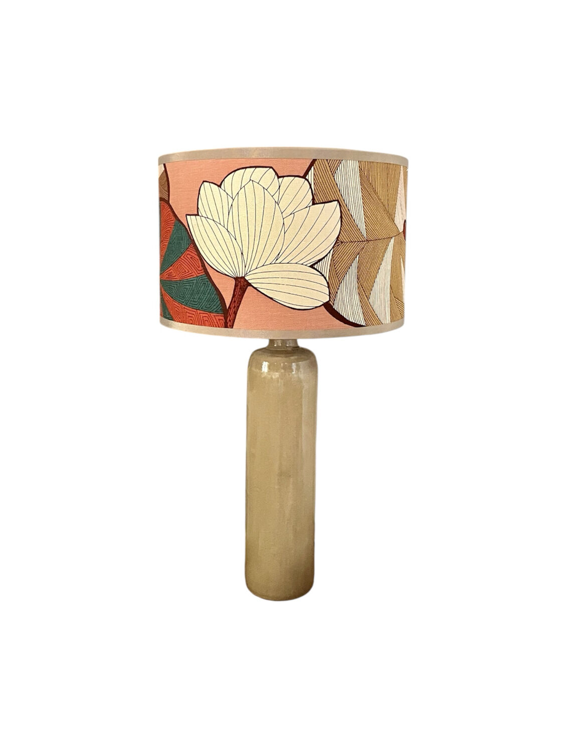 Vintage stoneware lamp