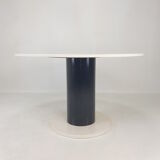 Round marble dining table, 1980's