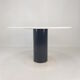 Table à manger ronde en marbre, années 1980