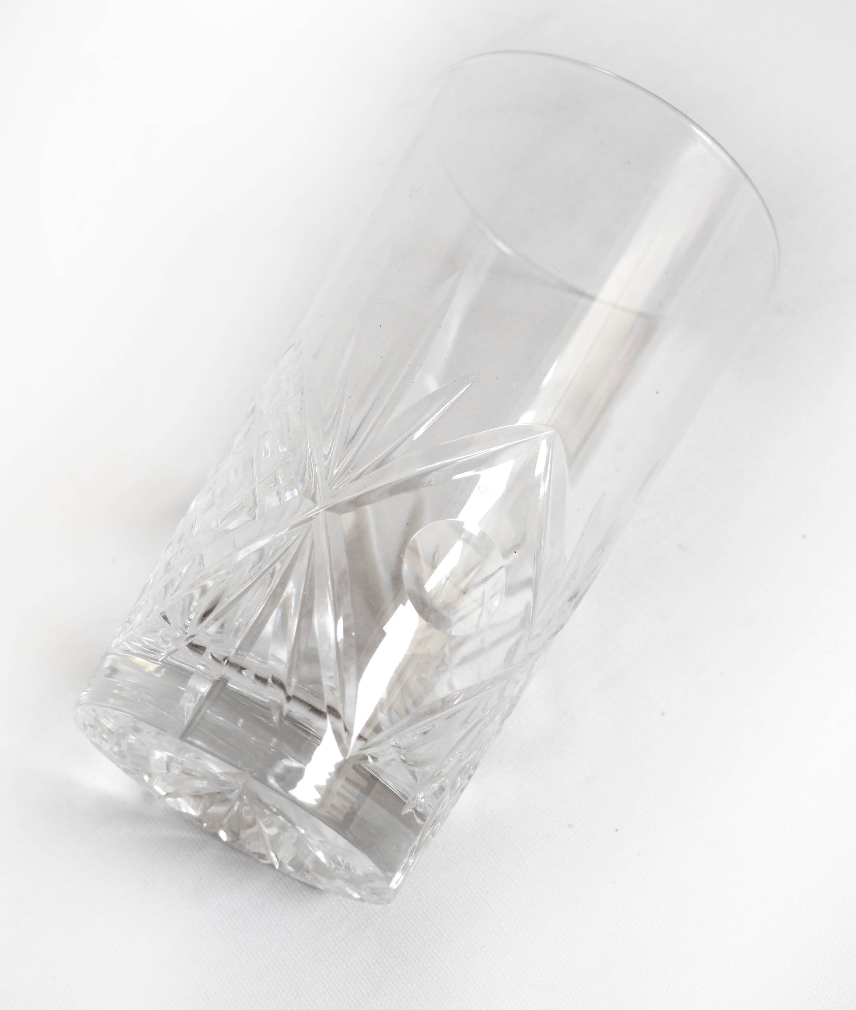 4 verres à whisky en cristal