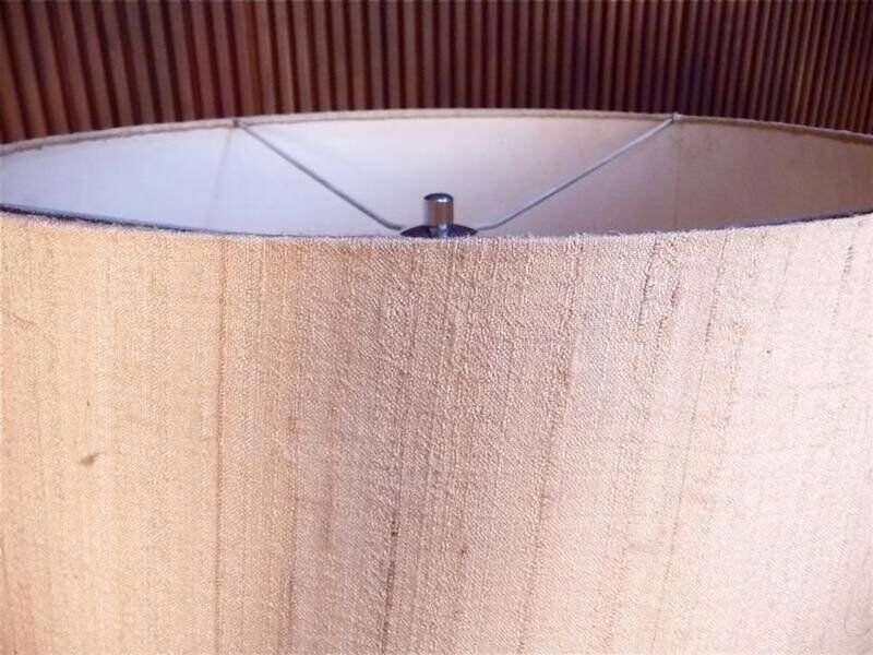 Sculptural Italian chromed metal table lamps, 1960s, Set of 2