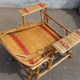Wicker lounge chair