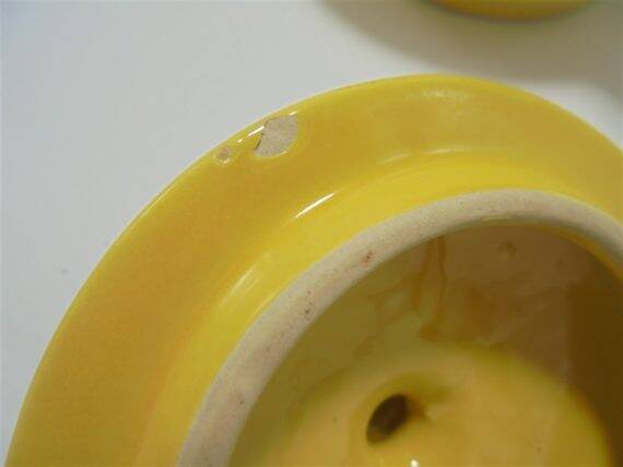 Vintage yellow teapot