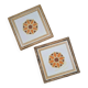 Set of 2 vintage ceramic trivets – Semigres