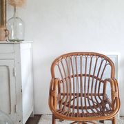 Paire de fauteuils en rotin vintage circa années 70