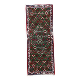 Tapis d'appoint persan Joshagan fait main 1,8' x 4,8' (57 cm x 149 cm) années 1930