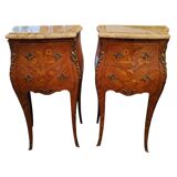 Pair of Louis XV style bedside tables