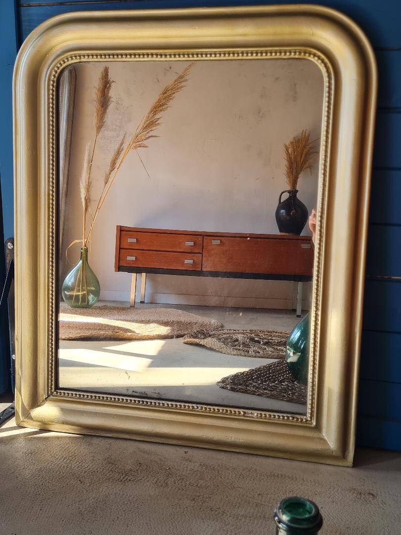 Miroir Louis Philippe doré 88 x 72