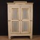 Antique lacquered and gilded Italian wardrobe in Louis XVI style from 19th century