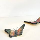 Vintage ceramic wall butterflies