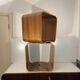 Paire de tabourets / tables d'appoint, palissandre aluminium, bois mutlipex